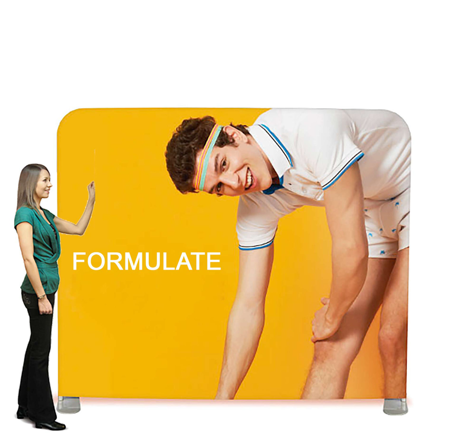Formulate - Mur d'images avec visuel tissu grand format